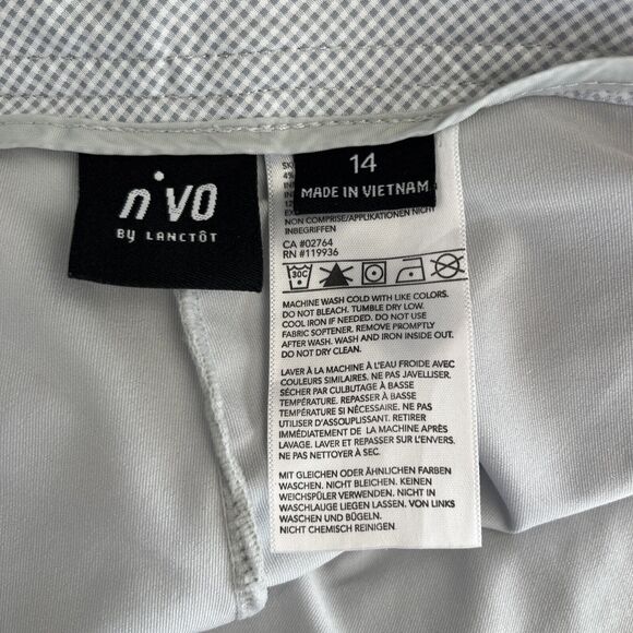 NVO Lanctot Golf Tennis Pickleball Skort Skirt Size 14 Checks Pleated 19” Length - Picture 7 of 12